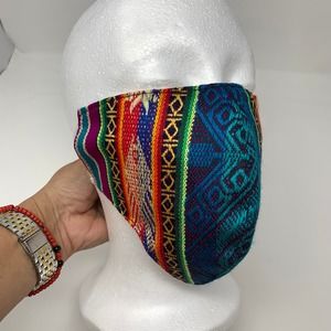 Aztec Bohemian Multi-color Face Mask Soft Comfortable Interior‎